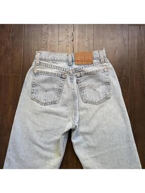 Vintage 1993 Levi 560 Jeans 23x28 Sz 1 USA Cotton Lightwash Loose Fit Taper